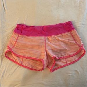 Pink lululemon shorts